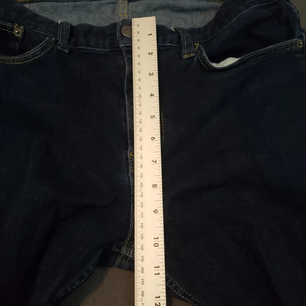 Five Four Jeans Mens 34 Blue Dark Wash Straight Leg Stretch Denim Pants‎